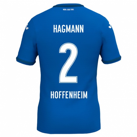 Kandiny Herren Felix Hagmann #2 Königsblau Heimtrikot Trikot 2024/25 T-Shirt