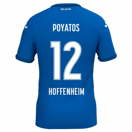 Kandiny Herren Miguel Poyatos #12 Königsblau Heimtrikot Trikot 2024/25 T-Shirt