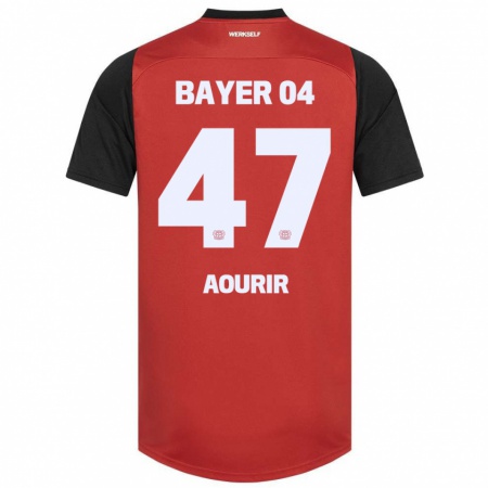 Kandiny Herren Ayman Aourir #47 Rot Schwarz Heimtrikot Trikot 2024/25 T-Shirt