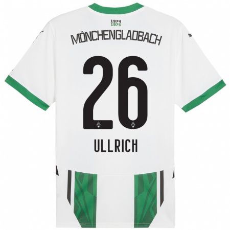 Kandiny Herren Lukas Ullrich #26 Weiß Grün Heimtrikot Trikot 2024/25 T-Shirt