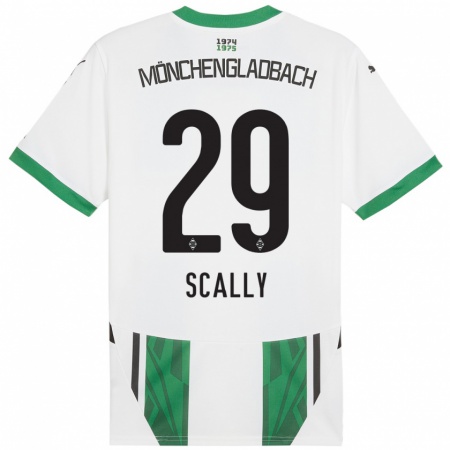 Kandiny Herren Joe Scally #29 Weiß Grün Heimtrikot Trikot 2024/25 T-Shirt