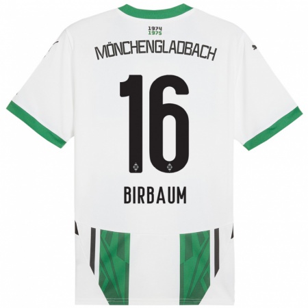 Kandiny Herren Anne Birbaum #16 Weiß Grün Heimtrikot Trikot 2024/25 T-Shirt