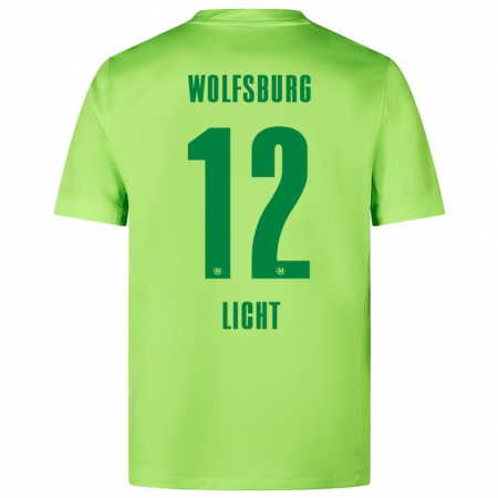 Kandiny Herren Philipp Licht #12 Fluoreszierendes Grün Heimtrikot Trikot 2024/25 T-Shirt