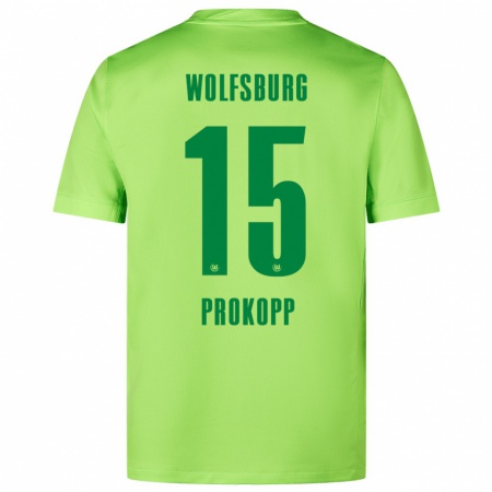 Kandiny Herren Oskar Prokopp #15 Fluoreszierendes Grün Heimtrikot Trikot 2024/25 T-Shirt