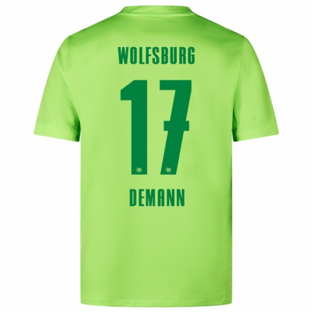 Kandiny Herren Kristin Demann #17 Fluoreszierendes Grün Heimtrikot Trikot 2024/25 T-Shirt