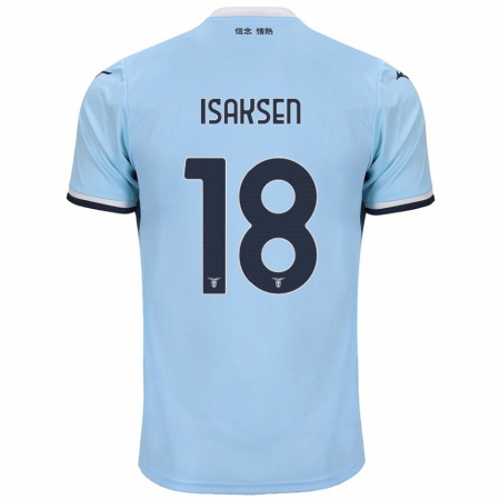 Kandiny Herren Gustav Isaksen #18 Blau Heimtrikot Trikot 2024/25 T-Shirt