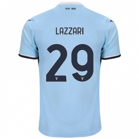 Kandiny Herren Manuel Lazzari #29 Blau Heimtrikot Trikot 2024/25 T-Shirt