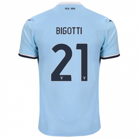 Kandiny Herren Massimo Bigotti #21 Blau Heimtrikot Trikot 2024/25 T-Shirt