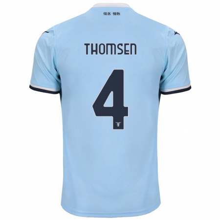 Kandiny Herren Maria Møller Thomsen #4 Blau Heimtrikot Trikot 2024/25 T-Shirt