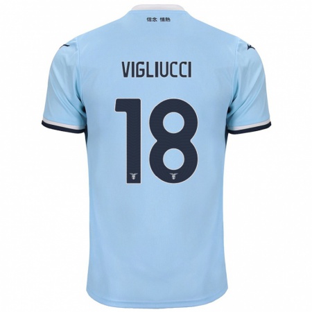 Kandiny Herren Chiara Vigliucci #18 Blau Heimtrikot Trikot 2024/25 T-Shirt