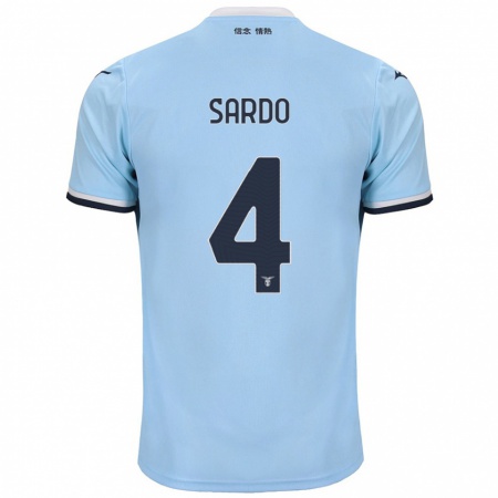 Kandiny Herren Jacopo Sardo #4 Blau Heimtrikot Trikot 2024/25 T-Shirt