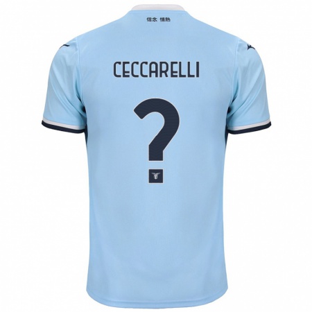 Kandiny Herren Alessandro Ceccarelli #0 Blau Heimtrikot Trikot 2024/25 T-Shirt