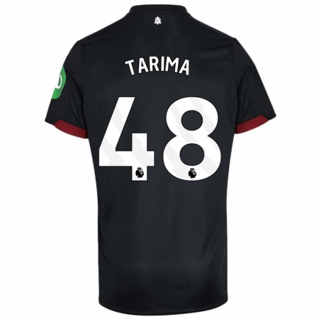 Kandiny Herren Sean Tarima #48 Schwarz Weiß Auswärtstrikot Trikot 2024/25 T-Shirt