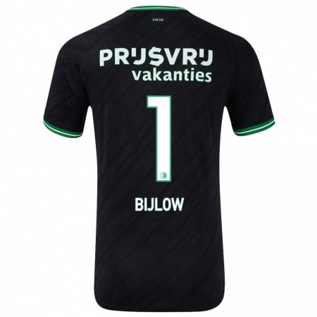 Kandiny Herren Justin Bijlow #1 Schwarz Grün Auswärtstrikot Trikot 2024/25 T-Shirt