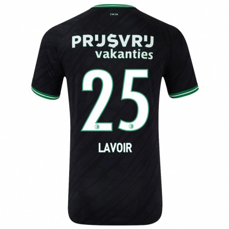 Kandiny Herren Romee Van De Lavoir #25 Schwarz Grün Auswärtstrikot Trikot 2024/25 T-Shirt