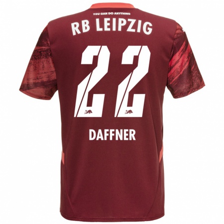 Kandiny Herren Felix Daffner #22 Burgunderrot Auswärtstrikot Trikot 2024/25 T-Shirt