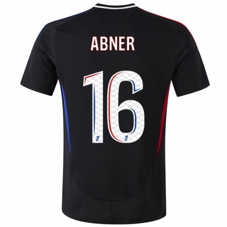 Kandiny Herren Abner #16 Schwarz Auswärtstrikot Trikot 2024/25 T-Shirt