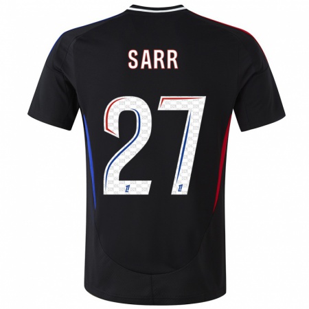 Kandiny Herren Amin Sarr #27 Schwarz Auswärtstrikot Trikot 2024/25 T-Shirt