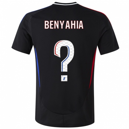 Kandiny Herren Inès Benyahia #0 Schwarz Auswärtstrikot Trikot 2024/25 T-Shirt