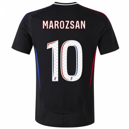 Kandiny Herren Dzsenifer Marozsán #10 Schwarz Auswärtstrikot Trikot 2024/25 T-Shirt