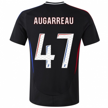 Kandiny Herren Sofiane Augarreau #47 Schwarz Auswärtstrikot Trikot 2024/25 T-Shirt