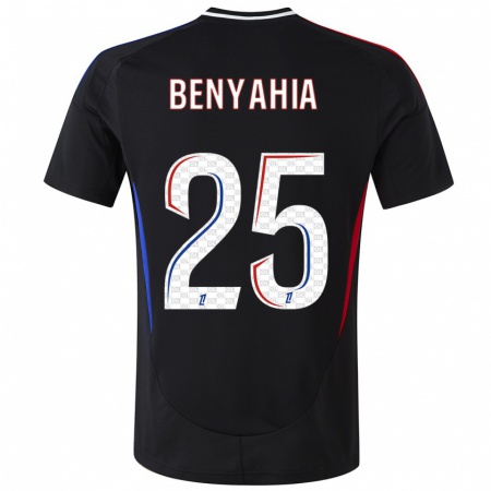 Kandiny Herren Ines Benyahia #25 Schwarz Auswärtstrikot Trikot 2024/25 T-Shirt