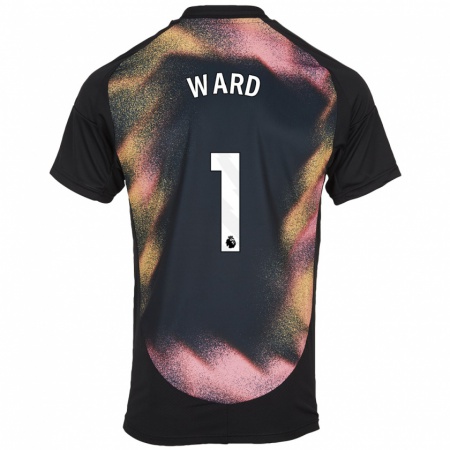 Kandiny Herren Danny Ward #1 Schwarz Weiß Auswärtstrikot Trikot 2024/25 T-Shirt