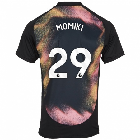 Kandiny Herren Yuka Momiki #29 Schwarz Weiß Auswärtstrikot Trikot 2024/25 T-Shirt