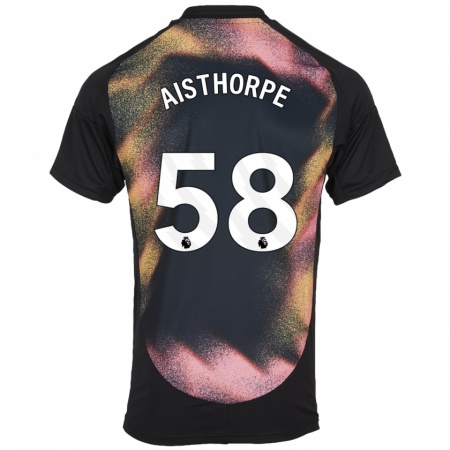 Kandiny Herren Bailey Aisthorpe #58 Schwarz Weiß Auswärtstrikot Trikot 2024/25 T-Shirt