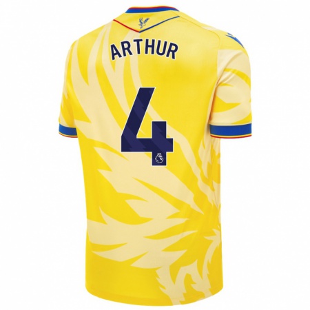 Kandiny Herren Chloe Arthur #4 Gelb Auswärtstrikot Trikot 2024/25 T-Shirt