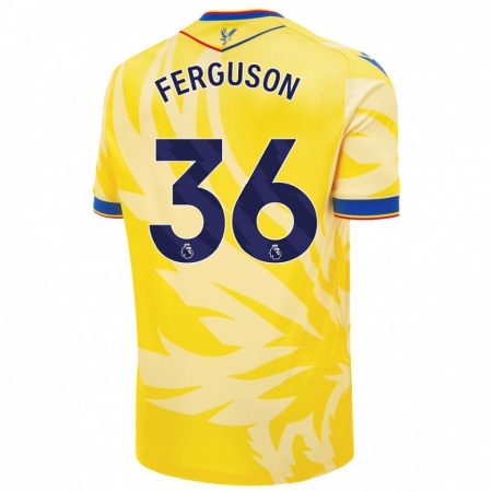 Kandiny Herren Nathan Ferguson #36 Gelb Auswärtstrikot Trikot 2024/25 T-Shirt