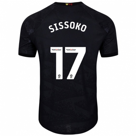 Kandiny Herren Moussa Sissoko #17 Schwarz Weiß Auswärtstrikot Trikot 2024/25 T-Shirt