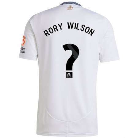 Kandiny Herren Rory Wilson #0 Weiß Auswärtstrikot Trikot 2024/25 T-Shirt