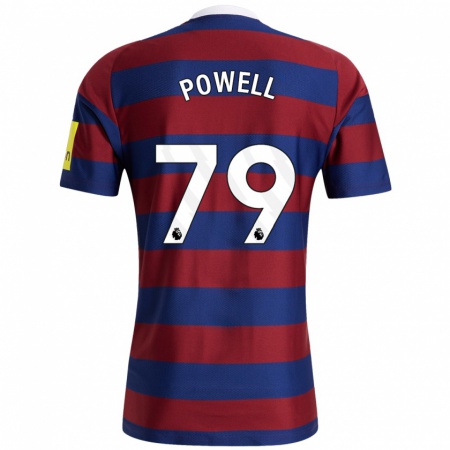 Kandiny Herren Rory Powell #79 Burgunderrot Marineblau Auswärtstrikot Trikot 2024/25 T-Shirt