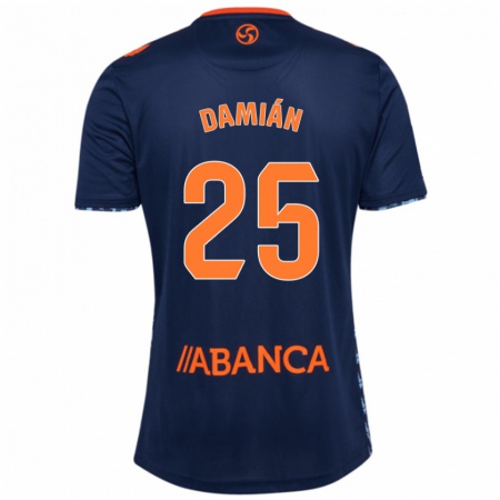 Kandiny Herren Damián Rodríguez #25 Marineblau Auswärtstrikot Trikot 2024/25 T-Shirt