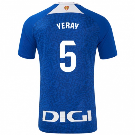 Kandiny Herren Yeray Álvarez #5 Königsblau Auswärtstrikot Trikot 2024/25 T-Shirt