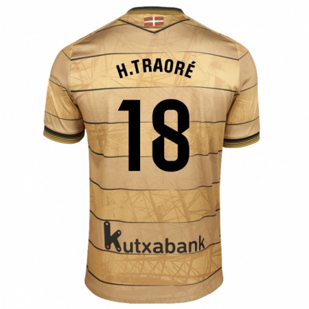 Kandiny Herren Hamari Traoré #18 Braun Auswärtstrikot Trikot 2024/25 T-Shirt