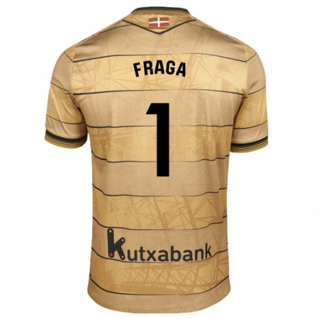 Kandiny Herren Aitor Fraga #1 Braun Auswärtstrikot Trikot 2024/25 T-Shirt