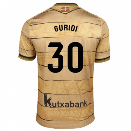 Kandiny Herren Elene Guridi Mesonero #30 Braun Auswärtstrikot Trikot 2024/25 T-Shirt