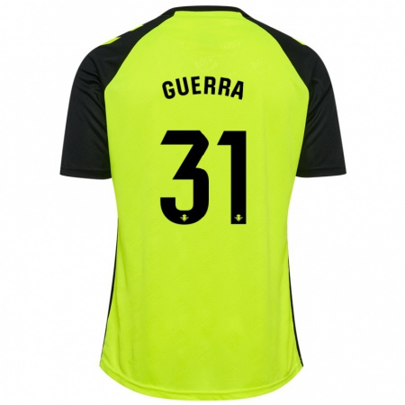 Kandiny Herren Ana Guerra Morcillo #31 Fluoreszierendes Gelb Schwarz Auswärtstrikot Trikot 2024/25 T-Shirt