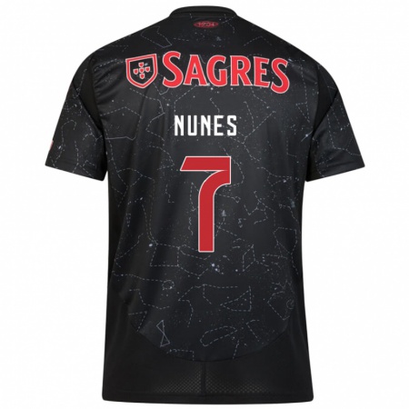 Kandiny Herren Bernardo Nunes #7 Schwarz Rot Auswärtstrikot Trikot 2024/25 T-Shirt