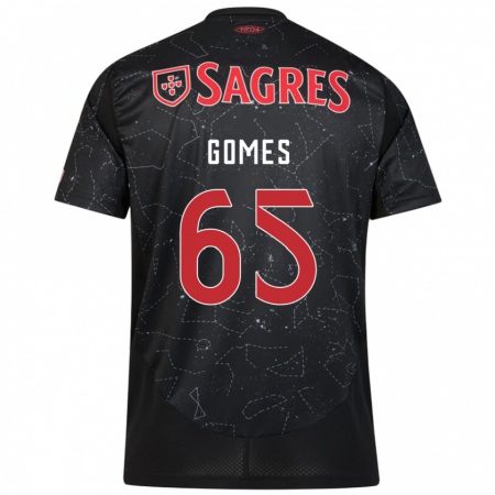 Kandiny Herren André Gomes #65 Schwarz Rot Auswärtstrikot Trikot 2024/25 T-Shirt