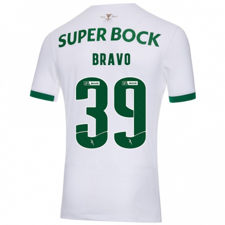 Kandiny Herren Bravo #39 Weiß Grün Auswärtstrikot Trikot 2024/25 T-Shirt