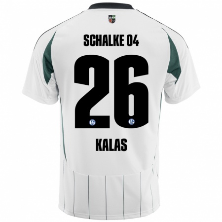 Kandiny Herren Tomas Kalas #26 Weiß Grün Auswärtstrikot Trikot 2024/25 T-Shirt