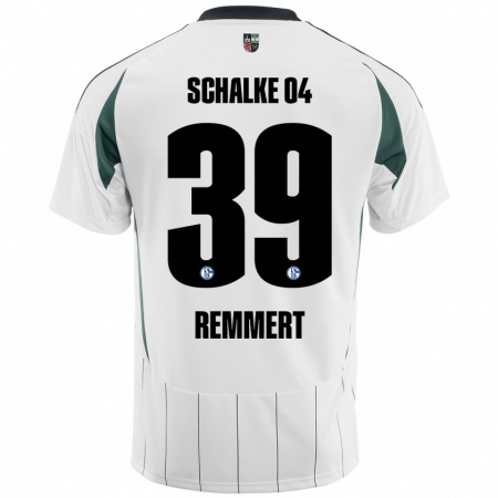 Kandiny Herren Peter Remmert #39 Weiß Grün Auswärtstrikot Trikot 2024/25 T-Shirt