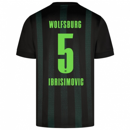 Kandiny Herren Amar Ibrisimovic #5 Dunkelgrün Auswärtstrikot Trikot 2024/25 T-Shirt