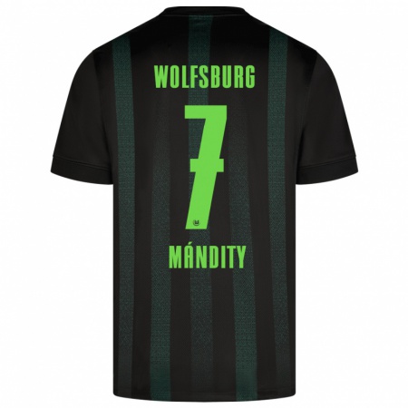 Kandiny Herren Márkó Mándity #7 Dunkelgrün Auswärtstrikot Trikot 2024/25 T-Shirt