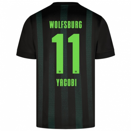 Kandiny Herren Nilas Yacobi #11 Dunkelgrün Auswärtstrikot Trikot 2024/25 T-Shirt