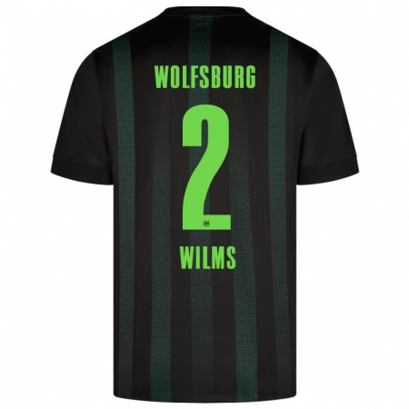 Kandiny Herren Lynn Wilms #2 Dunkelgrün Auswärtstrikot Trikot 2024/25 T-Shirt