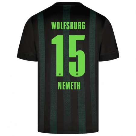 Kandiny Herren Diána Németh #15 Dunkelgrün Auswärtstrikot Trikot 2024/25 T-Shirt